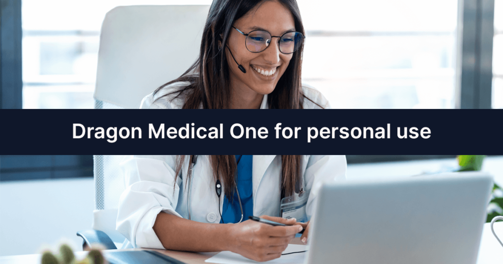 Dragon Medical One for personal use cover image